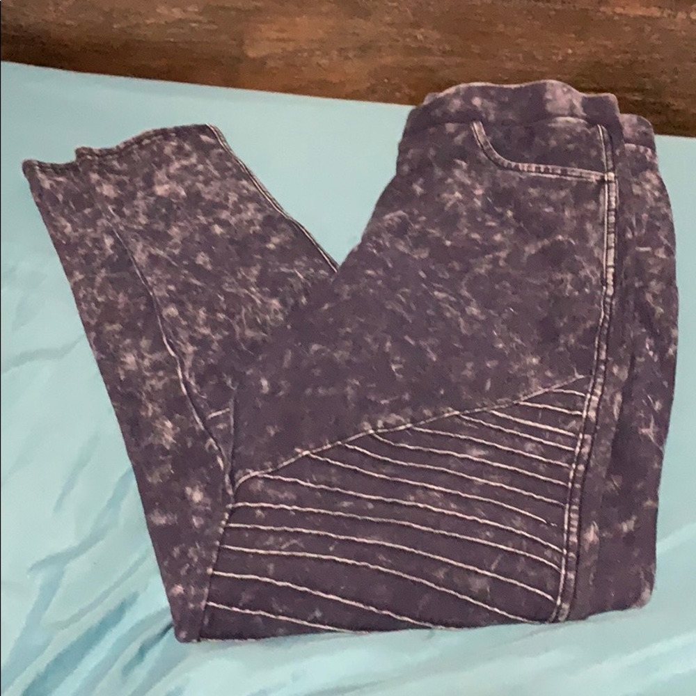 Moto jeggings blue wash